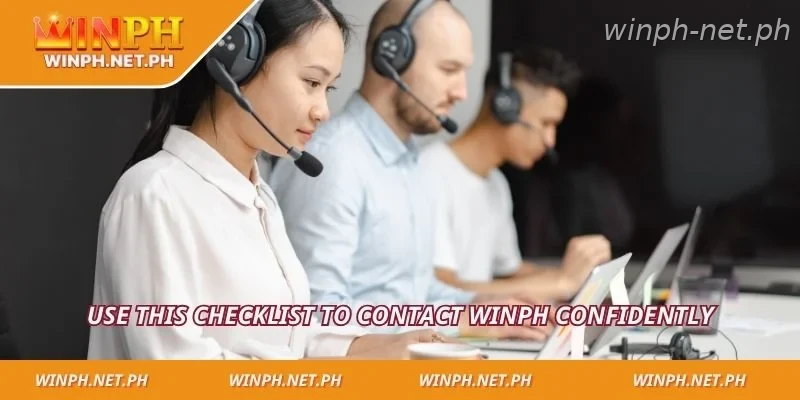 Use this checklist to contact WINPH confidently