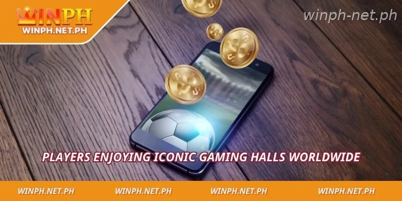 Players enjoying iconic gaming halls worldwide