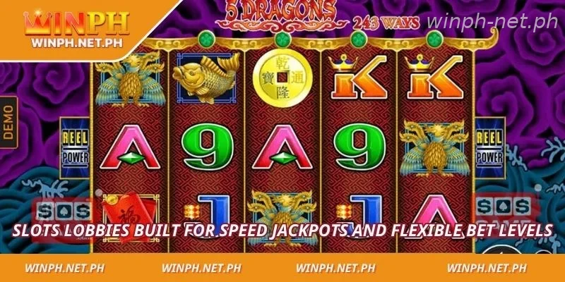 Slots lobbies built for speed jackpots and flexible bet levels