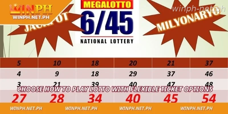 Choose how to play lotto with flexible ticket options