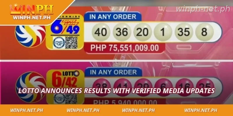 Lotto announces results with verified media updates