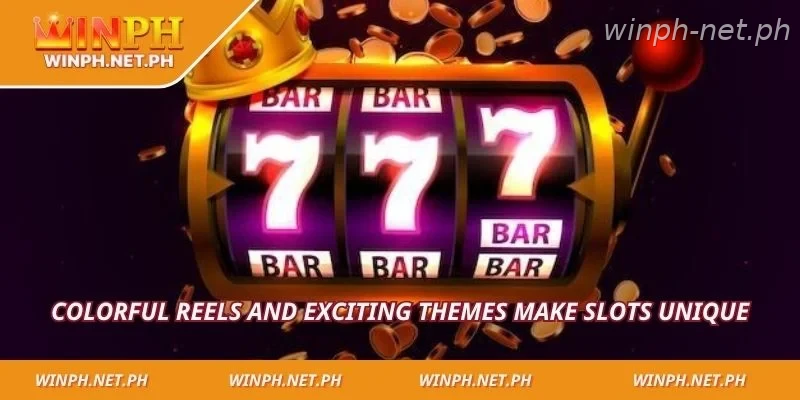 Colorful reels and exciting themes make slots unique